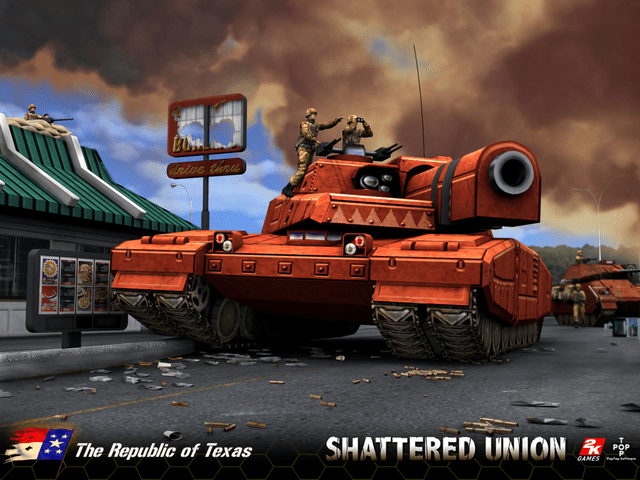 Shattered Union title screen for Xbox